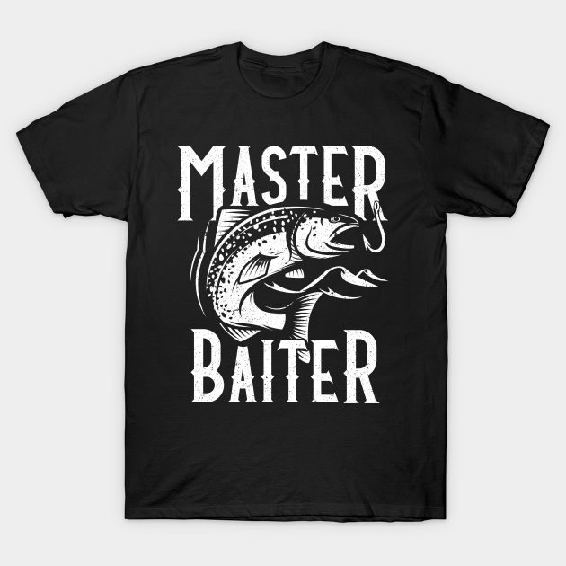 Master Baiter white print Master Baiter TShirt TeePublic